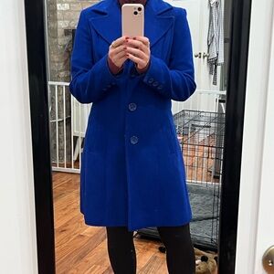 Elegant Blue Women's Coat